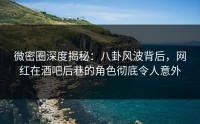 微密圈深度揭秘：八卦风波背后，网红在酒吧后巷的角色彻底令人意外